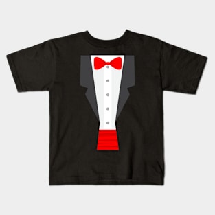 red tux tuxedo Kids T-Shirt